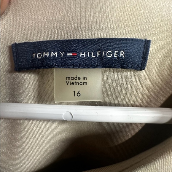 Tommy Hilfiger Sheath Dress Cream and Black Midi - Picture 3 of 9